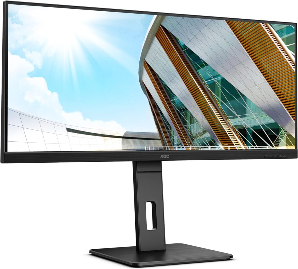 AOC U2790VQ 27 4K 3840x2160 UHD Frameless Monitor, IPS, 5ms, 1 Billion+ Colors, 108% sRGB, VESA, Black