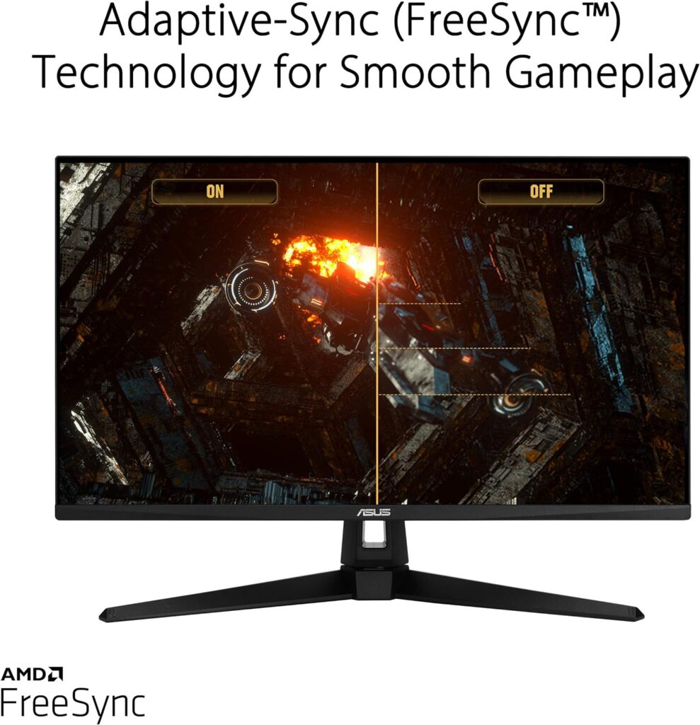 ASUS TUF Gaming VG289Q 28” Gaming Monitor 4K (3840 x 2160) IPS FreeSync Eye Care DisplayPort Dual HDMI HDR 10,BLACK