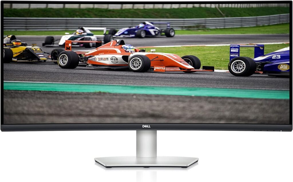 Dell S2721QS 27 Inch 4K UHD (3840 x 2160) IPS Ultra-Thin Bezel Monitor, AMD FreeSync (HDMI, DisplayPort), VESA Certified, Silver