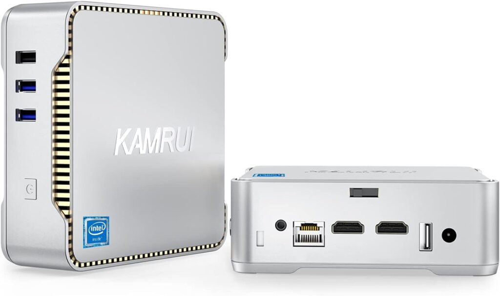 KAMRUI GK3 Plus Mini PC 16GB RAM 512GB M.2 SSD, Intel 12th Alder Lake N95 (up to 3.4GHz) Micro PC, 2.5SSD, Gigabit Ethernet, 4K UHD, WiFi, BT, VESA/Home/Business Mini Desktop Computer