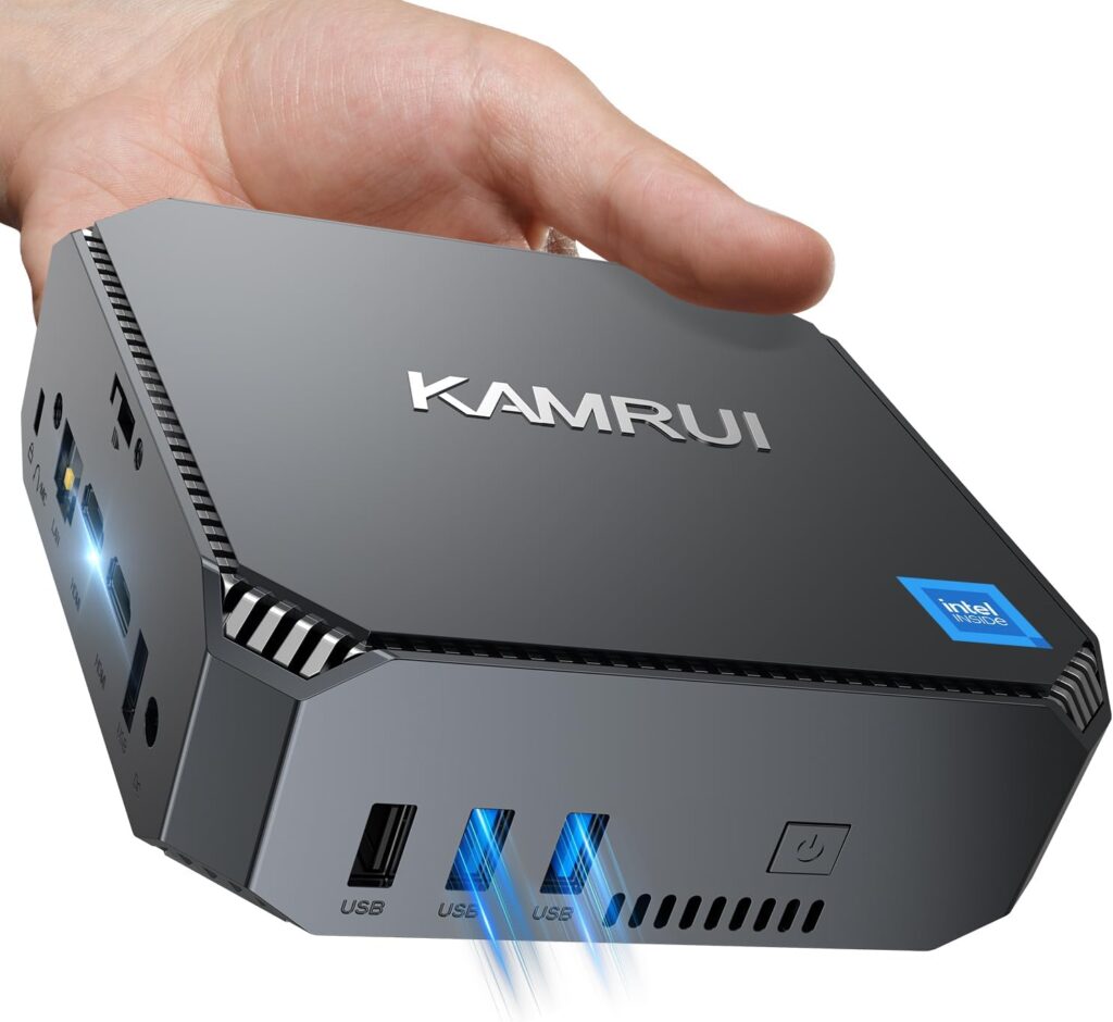KAMRUI Mini PC Desktop Intel 12th Gen Alder Lake N100(Up to 3.4GHz),Mini Computers 16GB RAM 512GB SSD, Mini Desktop Computers Support 4K HD/WiFi5/BT4.2/USB3, Micro PC Tower Gigabit Ethernet for Office KAMRUI Mini PC Desktop Intel 12th Gen Alder Lake N100(Up to 3.4GHz),Mini Computers 16GB RAM 512GB SSD, Mini Desktop Computers Support 4K HD/WiFi5/BT4.2/USB3, Micro PC Tower Gigabit Ethernet for Office