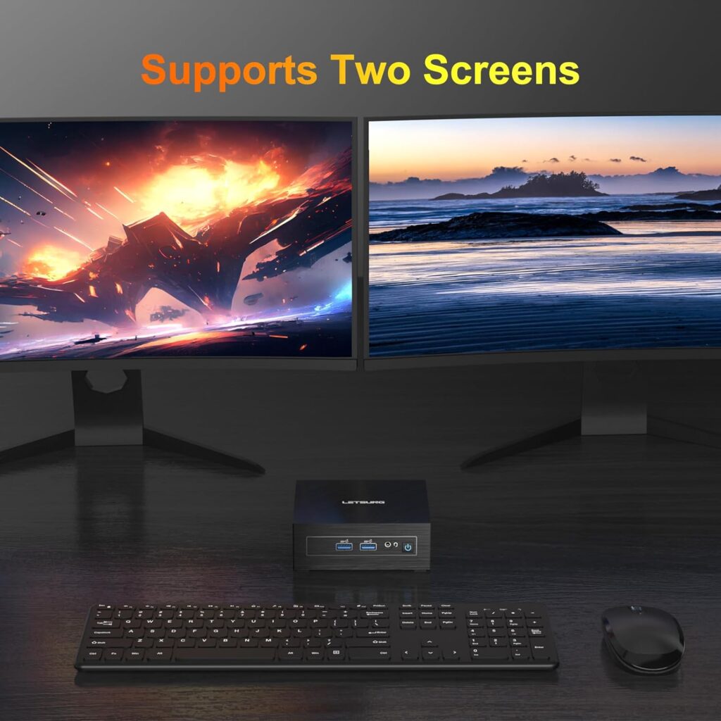 LETSUNG Mini AIR11SE Mini PC Windows 11, 6GB RAM LPDDR4 128GB M.2 SSD, up to 512GB, Mini NUC Computer with Intel Celeron N4020C, Home/Business Mini Desktop Computer, WiFi5/BT4.2/HDMI LETSUNG Mini AIR11SE Mini PC Windows 11, 6GB RAM LPDDR4 128GB M.2 SSD, up to 512GB, Mini NUC Computer with Intel Celeron N4020C, Home/Business Mini Desktop Computer, WiFi5/BT4.2/HDMI