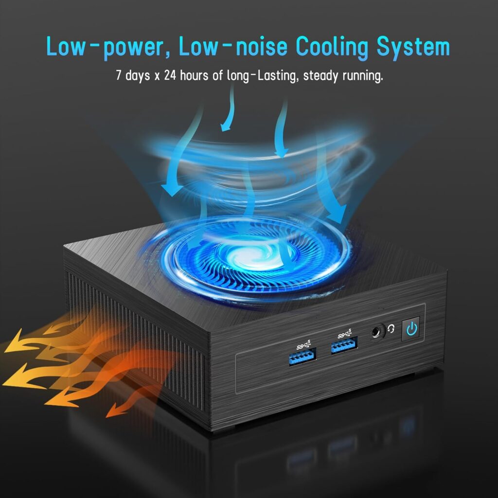 LETSUNG Mini PC Mini Air11 SE, Intel Celeron N4020C NUC 11 Mini Computers with Fan Cooling(up to 2.8GHz), 6GB LPDDR4128G SSD Desktop Windows 11 Pro Support 4K UHD/Dual WiFi/BT4.2/Gigabit Ethernet