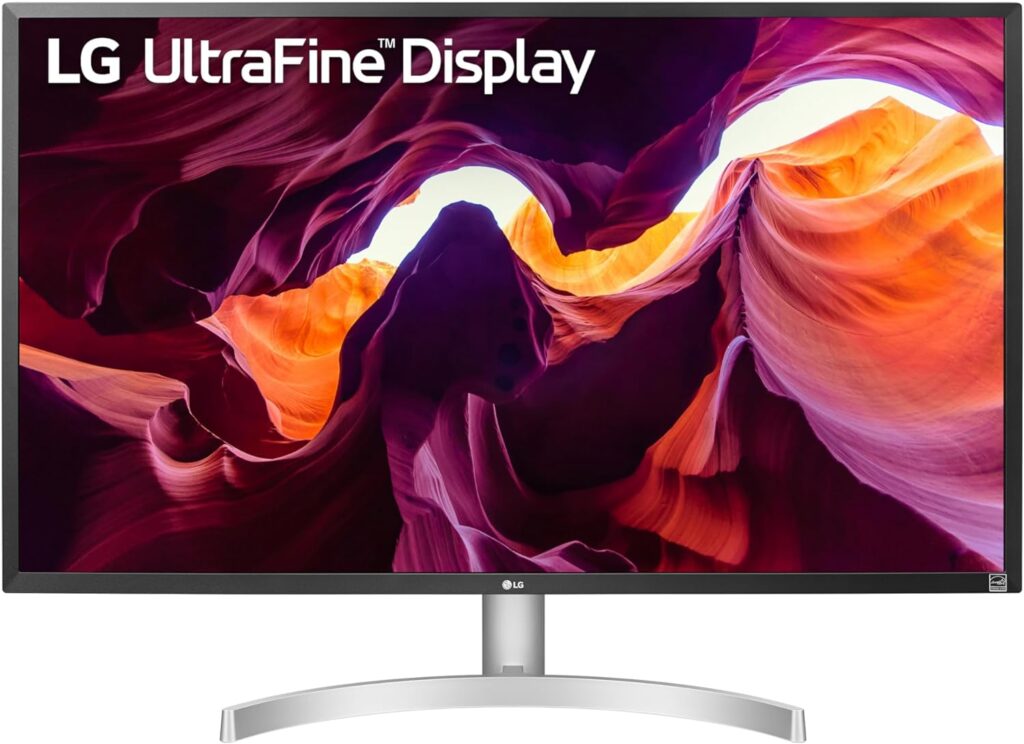 LG 27UL550-W 27 Inch 4K UltraFine IPS LED HDR Monitor with Radeon Freesync Technology and HDR 10, Silver