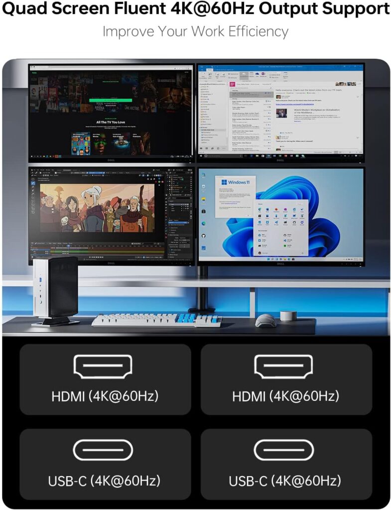 MINISFORUM Venus Series UM690S Mini PC AMD Ryzen 9 6900HX DDR5 64GB RAM 1TB PCIe4.0 SSD Micro PC, 2xHDMI, 1xUSB4(8K) Triple Outputs 2.5G Lan WiFi6 BT5.2 Dual Fans Radeon 680M Graphics Desktop Computer MINISFORUM Venus Series UM690S Mini PC AMD Ryzen 9 6900HX DDR5 64GB RAM 1TB PCIe4.0 SSD Micro PC, 2xHDMI, 1xUSB4(8K) Triple Outputs 2.5G Lan WiFi6 BT5.2 Dual Fans Radeon 680M Graphics Desktop Computer