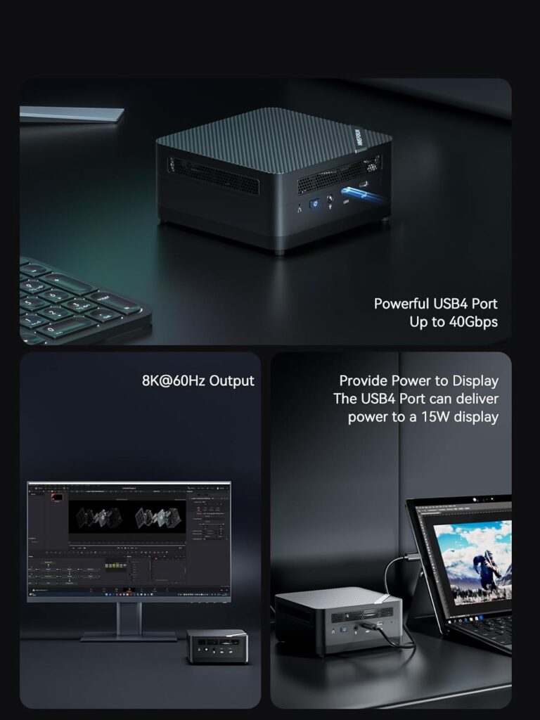 MINISFORUM Venus Series UM690S Mini PC AMD Ryzen 9 6900HX DDR5 64GB RAM 1TB PCIe4.0 SSD Micro PC, 2xHDMI, 1xUSB4(8K) Triple Outputs 2.5G Lan WiFi6 BT5.2 Dual Fans Radeon 680M Graphics Desktop Computer MINISFORUM Venus Series UM690S Mini PC AMD Ryzen 9 6900HX DDR5 64GB RAM 1TB PCIe4.0 SSD Micro PC, 2xHDMI, 1xUSB4(8K) Triple Outputs 2.5G Lan WiFi6 BT5.2 Dual Fans Radeon 680M Graphics Desktop Computer