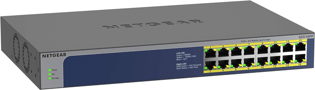 NETGEAR 8-Port PoE Gigabit Ethernet Plus Switch (GS108PEv3) - Managed, with 4 x PoE @ 53W, Desktop or Wall Mount, and Limited Lifetime Protection