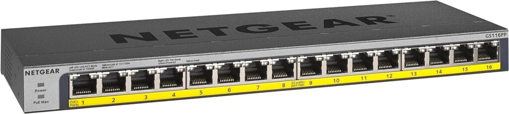 NETGEAR 8-Port PoE Gigabit Ethernet Plus Switch (GS108PEv3) - Managed, with 4 x PoE @ 53W, Desktop or Wall Mount, and Limited Lifetime Protection