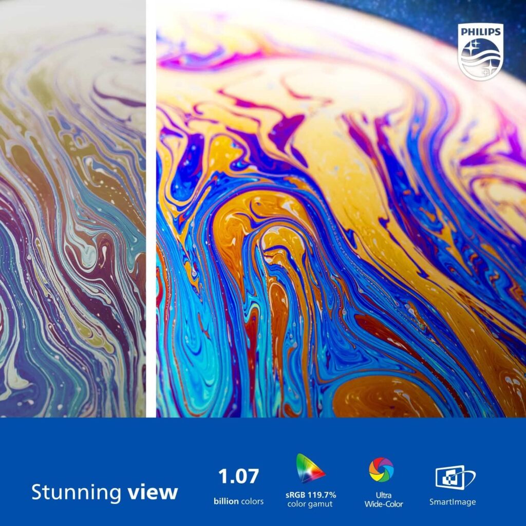 PHILIPS 288E2E 28 Frameless Monitor, 4K UHD 3840x2160 IPS, 120% sRGB, FreeSync, Height Adjustable, VESA, 4Yr Advance Replacement