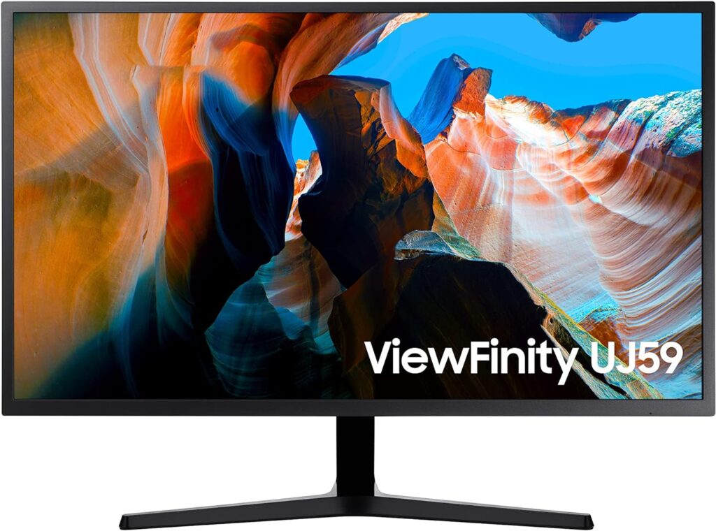 SAMSUNG UJ59 Series 32-Inch 4K UHD (3840x2160) Computer Monitor, HDMI, Display Port, Eye Saver/Flicker Free Mode, FreeSync (LU32J590UQNXZA),Black SAMSUNG UJ59 Series 32-Inch 4K UHD (3840x2160) Computer Monitor, HDMI, Display Port, Eye Saver/Flicker Free Mode, FreeSync (LU32J590UQNXZA),Black