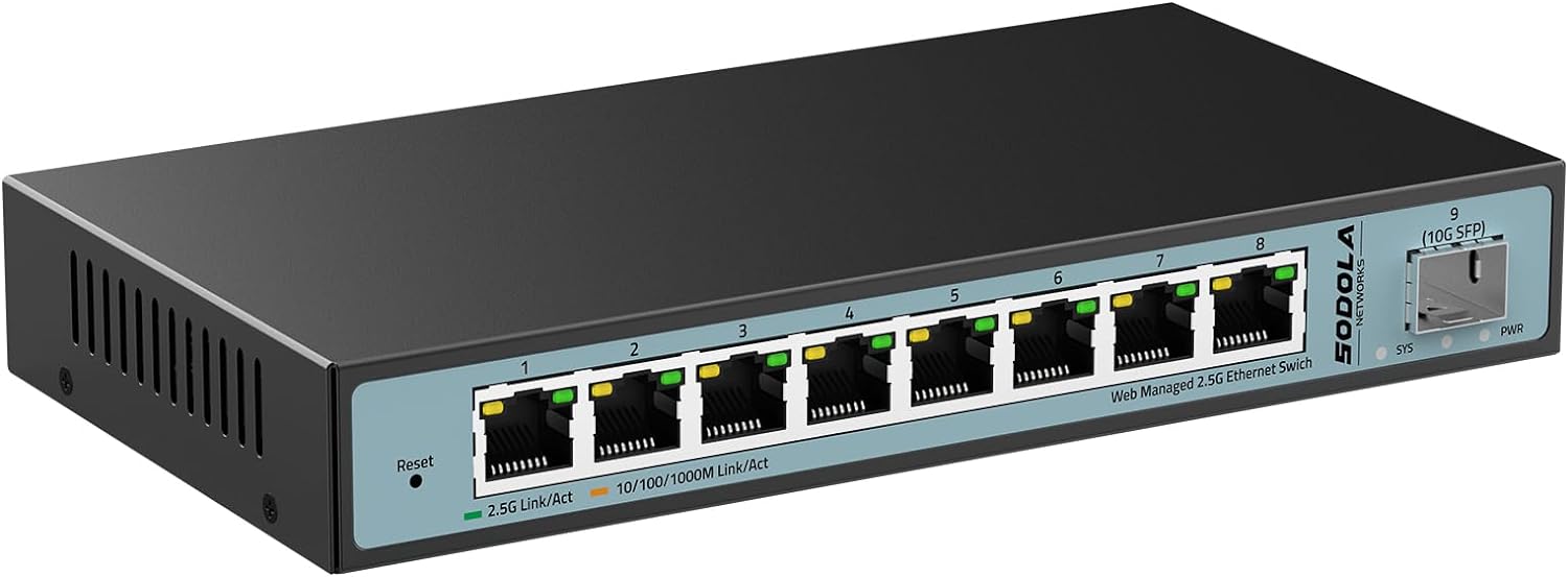 SODOLA 9 Port 2.5G Ethernet Switch Review